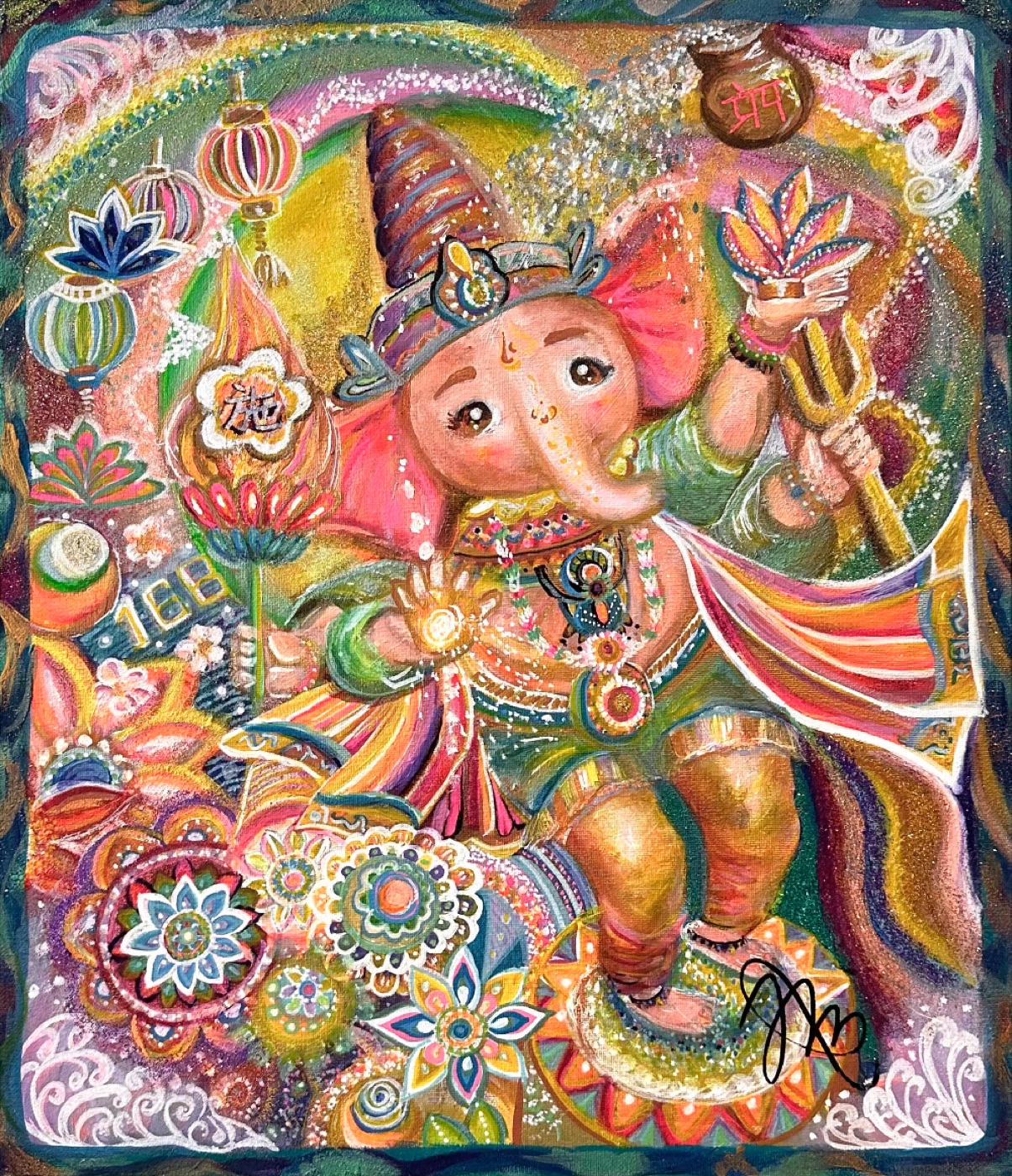 Ganesh's Radiant Blessing — MIRAI