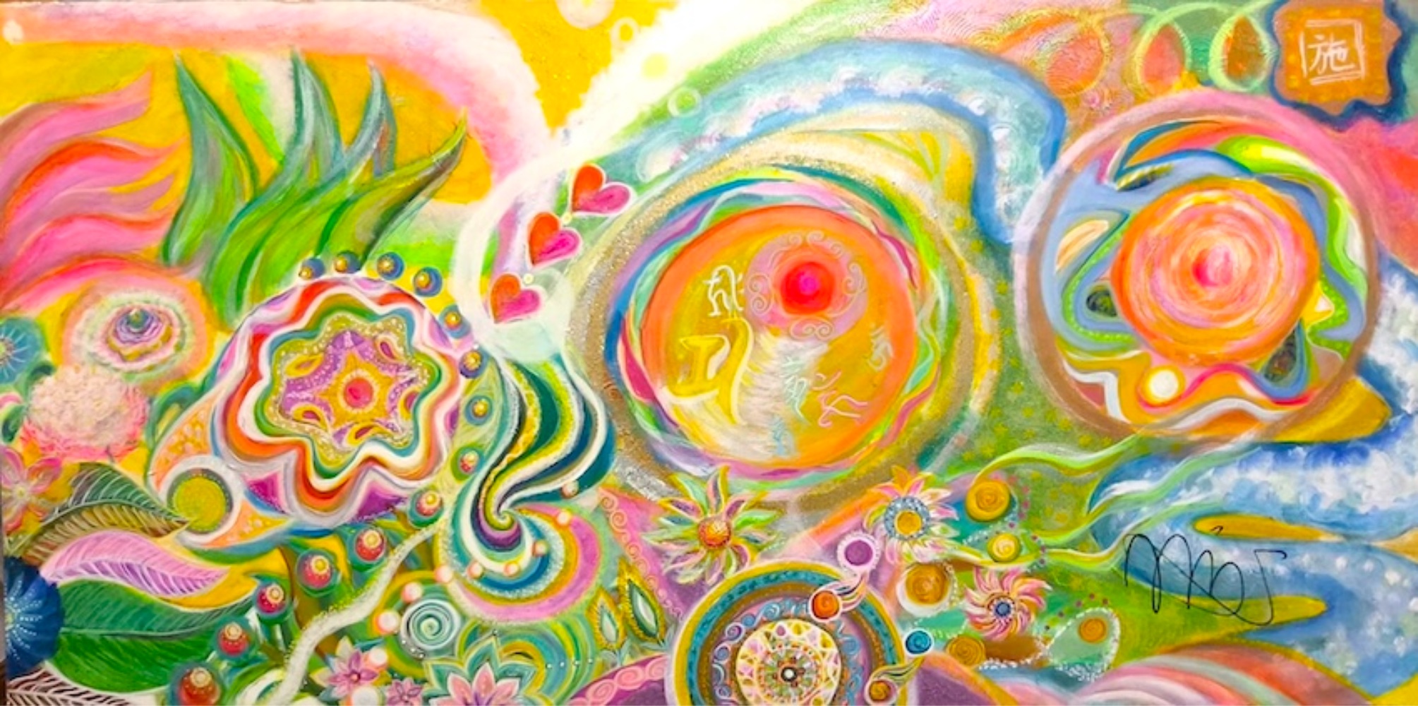 Awakening to Life — original acrylic painting by MIRAI