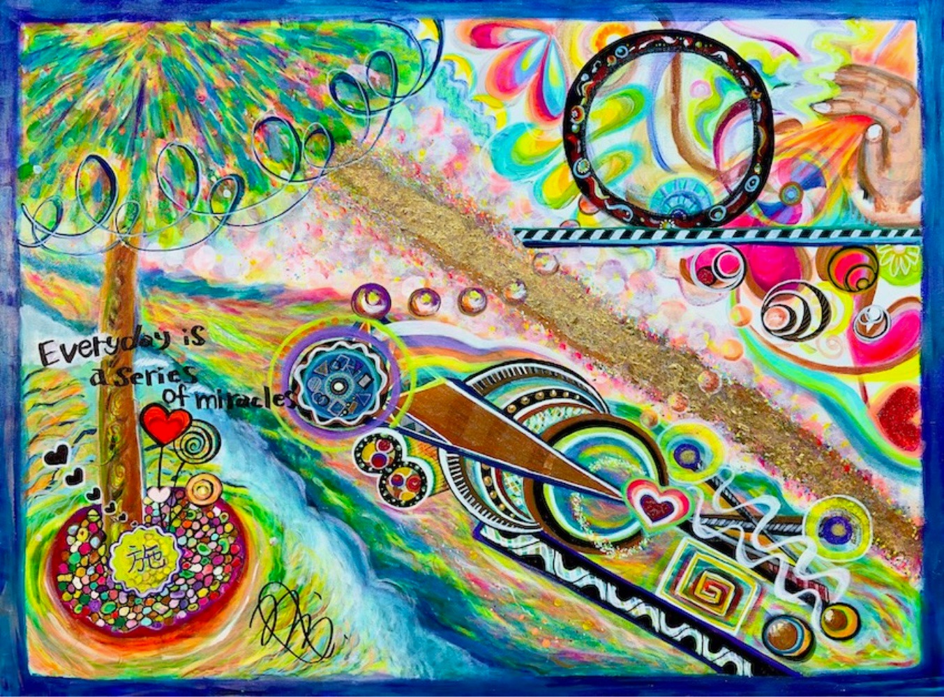 Every Day is a Series of Small Miracles — original acrylic painting by MIRAI