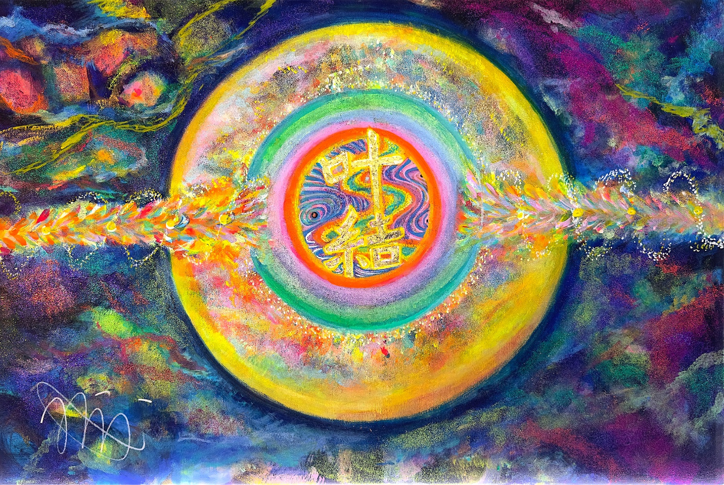 Wishes in Harmony — original acrylic painting by MIRAI